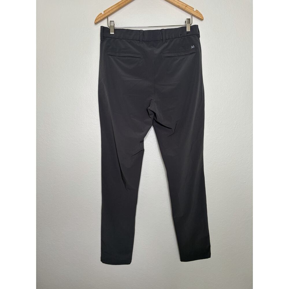 Mizzen+Main Charcoal Solid Helmsman Chino Pant Size 32x32 Smart Casual Office - Picture 2 of 3